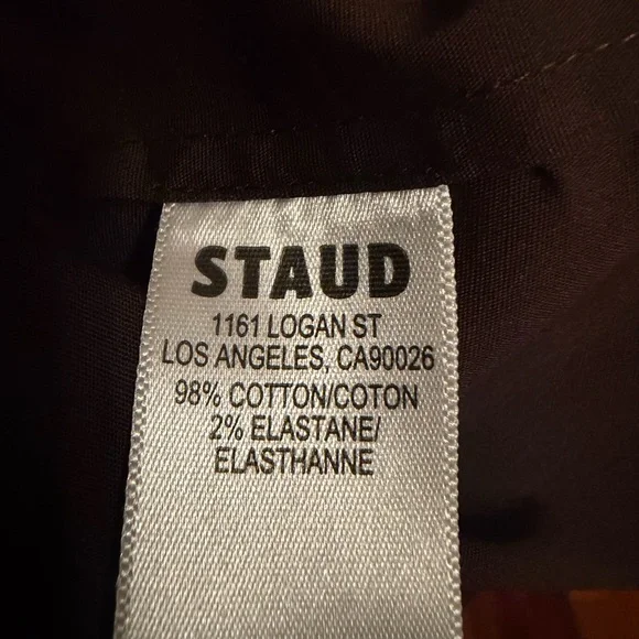 STAUD Rocco Bottom Chocolate Long Sleeve Mini Dress Size 8 - Picture 11 of 12